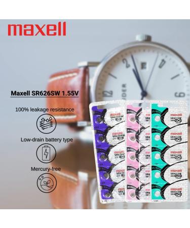Maxell SR626SW 377 Silver Oxide Watch Battery Bundle of 20 - Long-Lasting Power for Your Timepieces | International Shipping Available - Buy Online on GoSupps.com