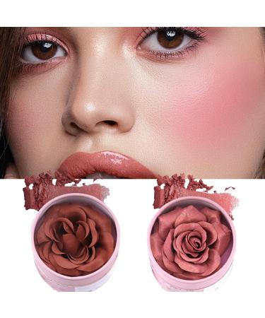  Generisch Blush Rose 3D Flower Compact Blush 3.5g | Naturally scented cream highlighter with a pigmented nude finish | Perfect for travel weddings and winter makeup soft contour - Buy Online on GoSupps.com