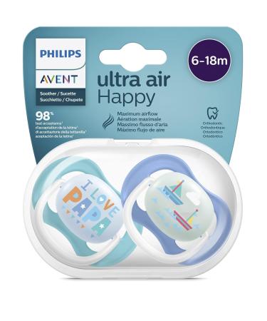 Philips Avent Ultra Air Pacifiers for Babies 0-6 Months | Orthodontic BPA-Free | 2-Pack with Sterilizer/Carrying Bag SCF080/03 - Buy Online on GoSupps.com