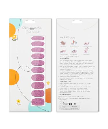 JMEOWIO Pink Nail Foil Glitter - Self-Adhesive Nail Stickers & Decoration for Stunning Nail Designs | International Shipping Available - Buy Online on GoSupps.com