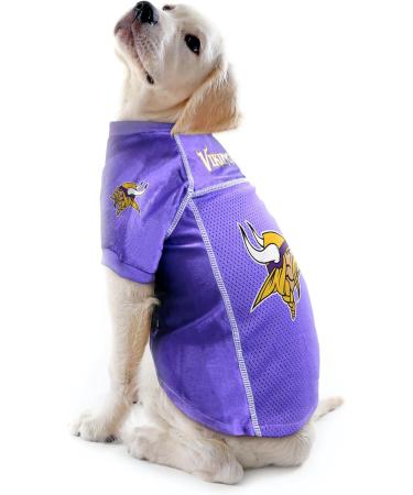 Littlearth NFL Minnesota Vikings Small Pet Jersey - Stylish & Comfortable Dog Apparel - Buy Online on GoSupps.com