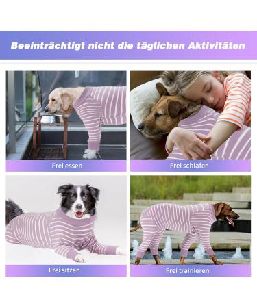 Ranypet One-Divider Pajamas for Large & Medium Dogs | Surgical Recovery Suit Anti-Lick Wound Protection 3XL Purple - Buy Online on GoSupps.com