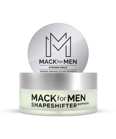 Mack for Men ShapeShifter Premium Hair Pomade for Men  Strong Hold Pomade with Organic Beeswax for Hair  Plant-Based Hair Pomade  2.5 oz