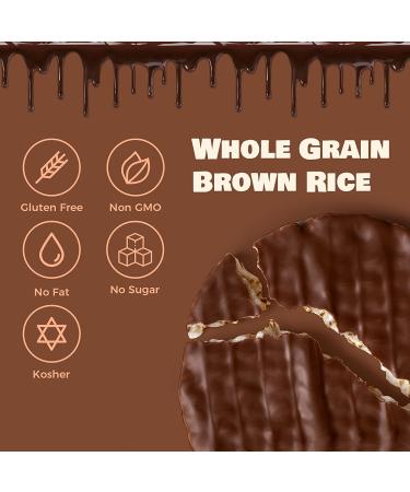 LIEBERS Dark Chocolate Rice Cakes - Kosher Certified, Dairy Free, Gluten Free Snack - Pack of 3 - Buy Online on GoSupps.com