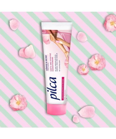  Pilca pilca Body Hair Removal Cream 150 ml Tube for Gentle Hair Removal of Legs Arms Armpits and Bikini Set Moringa Amla and Camellia Oil Cream with Precision Spatula - Buy Online on GoSupps.com