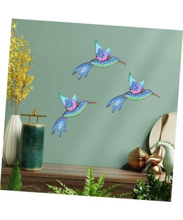 GARVALON Mosaic Hummingbird Wall Pendant Creative Iron Art Craft Wall Ornament for Home Decor Unique Bird - Buy Online on GoSupps.com