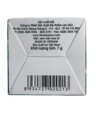 12 Jars Thorakao Curcuma Cream 7 Grams. Thorakao Turmeric Cream for Skin. Heal and Prevent Acne. Cream for Dark Spots. Scar Cream. Kem Nghe Thorakao - Buy Online on GoSupps.com
