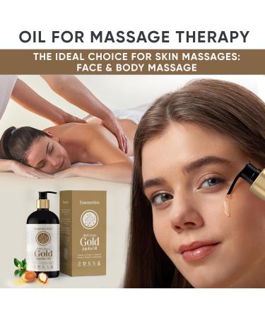 Organic Jojoba Oil 16 oz - 100% Pure & Natural Jojoba Massage Oil for Hair Skin Body & Face - Natural Cold Pressed Unrefined - Hexane Free Massage Oil for Massage Therapy & Date Night 16 Fl Oz (Pack of 1) Gold Jojoba Oil - Buy Online on GoSupps.com