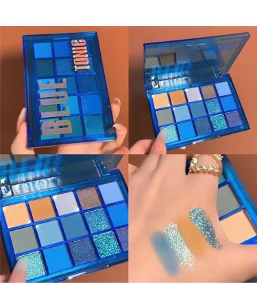 15 Colors Makeup Candy Party Eye Shadow Blue Reflective Palette Fruit Punch Palette Light Honey Makeup Palette Waterproof Long Lasting Ablue - Buy Online on GoSupps.com