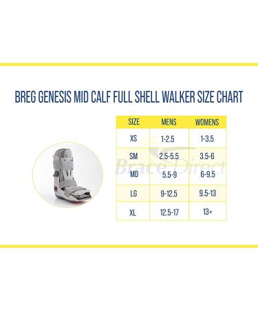 BREG Genesis Mid-Calf Full Shell Walker BL525005 - Size M Medium - Buy Online on GoSupps.com