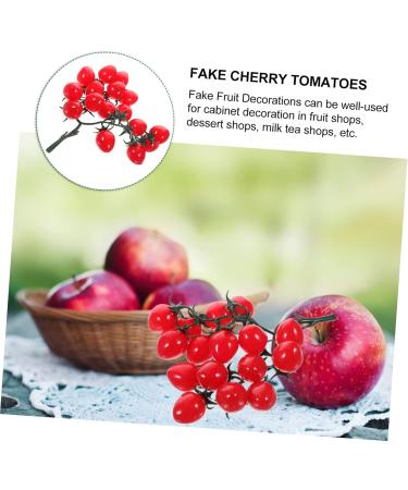 Ciieeo 4pcs String Simulated Cherry Tomatoes Kids Educational Toy Simulation Realistic Foam Food Mini Toys Decorative Cherry Tomatoes Faux Pvc Red Child Household Small Tomatoes Redx4pcs 18X16CMx4pcs - Buy Online on GoSupps.com
