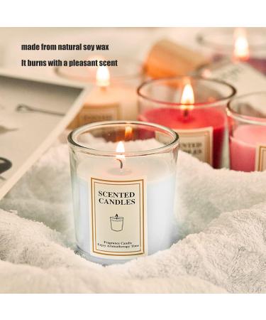 Scented White Soy Wax Candle | Rich Fragrance & Odor Removal | Elegant for Bedroom Office & Bar - International Shipping Available - Buy Online on GoSupps.com