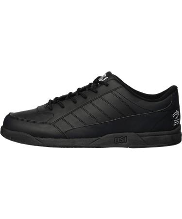 BSI Men's Basic #521 Bowling Shoes 9.5 Black - High-Quality Bowling Footwear - Buy Online on GoSupps.com