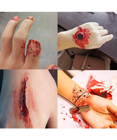 MEICOLY SFX Makeup Kit - Scars Wax, Fake Blood Spray, Modeling Skin Wax, Coagulated Blood Gel, Castor Sealer, and Modeling Wax Set 02 - Buy Online on GoSupps.com