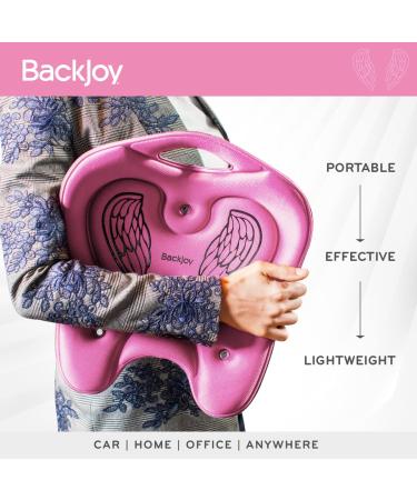 BackJoy Posture Seat - Ergonomic Hip & Pelvic Support for Home, Office, Car - SitSmart Angel Traction Petite XS - Black - Buy Online on GoSupps.com