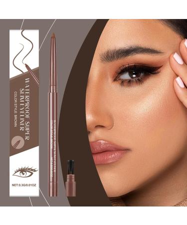 Gel Eyeliner Pens Long Lasting Gel Waterproof Makeup Pen Waterproof Eyeliner for girls daily makeup eyebrow definition home travel brown - Buy Online on GoSupps.com
