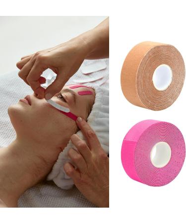 4 Pieces Of Facial Lifting Tape Facial Patch Curing Tape Wrinkle Patch Anti-Wrinkle Patch Beauty Tape Facial Lifter Tape (Pink Skin Tone) - Buy Online on GoSupps.com