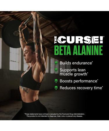 JNX SPORTS The Curse! Beta Alanine Powder - Unflavored 100 Servings 3g per Serving GMP Compliant Non-GMO Made in The USA Dietary Friendly - Buy Online on GoSupps.com