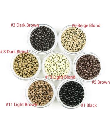 KOCONI 500pcs 3mm Black Nano Rings Micro Beads Copper Extensions - Pack of 1 - Buy Online on GoSupps.com
