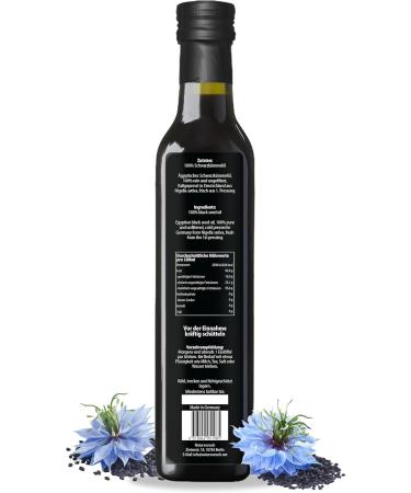 naturwunsch Nigella Oil 1000 ml Unfiltered Cold Pressed Freshly Made in Germany - Egyptian Nigella Sativa Seeds - Buy Online on GoSupps.com