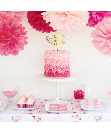 auwiyd Happy Mother's Day Cake Toppers Acrylic Cake Decorations Mother's Day Gold Acrylic Cake Toppers Cake Picks Cupcake Decorations for Mother's Day Birthday Cake Party 9 PCS - Buy Online on GoSupps.com