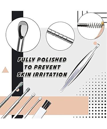 Spring Ear Wax Cleaner Tool Set - 6pcs Earwax Removal Kit with Storage Box & Brush - Buy Online on GoSupps.com