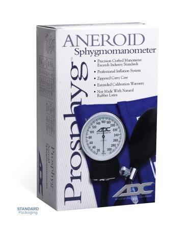 ADC 760-11ABK Prosphyg 760 Pocket Aneroid Sphygmomanometer with Adult Black Adcuff Nylon Blood Pressure Cuff - Buy Online on GoSupps.com