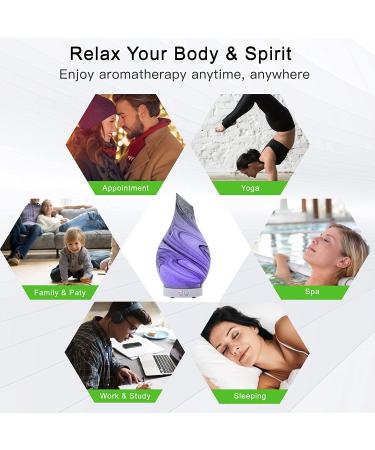 Glass Aroma Diffuser with Color Night Light - Cool Mist Humidifier for Home & Office (Grey) - Buy Online on GoSupps.com