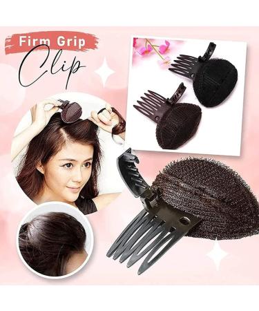 U-K 1pc Puff Hair Head Cushion Invisible Bump Up Volume Hair Base Fluffy Self Insert Hair Pad Sponge Clip Great for Women & Girls Nice and Professional - Buy Online on GoSupps.com