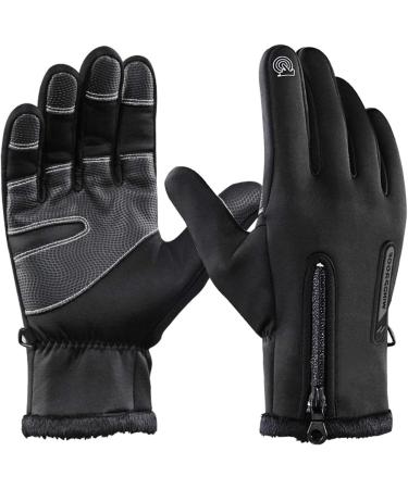 Outdoor Ski Gloves for Men Women | Cold-Proof Waterproof Touch Screen Windproof | Non-Slip Warm Gloves - Dark Blue (Medium) - Buy Online on GoSupps.com
