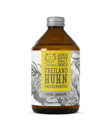 6 x 525ml open -air chicken bone broth 100% organic |Rich in collagen |Paleo & ketogenic diet |Superfood |Bone broth |Without flavor enhancers |Broth chicken