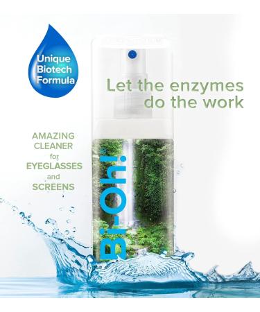 Eye Glasses Cleaner Kit with Microfibre Cloth - Odourless Eyeglass Cleaner Biodegradable Lens Cleaner- Glass Cleaner Spray 40ml (1.35oz) Jungle - Buy Online on GoSupps.com