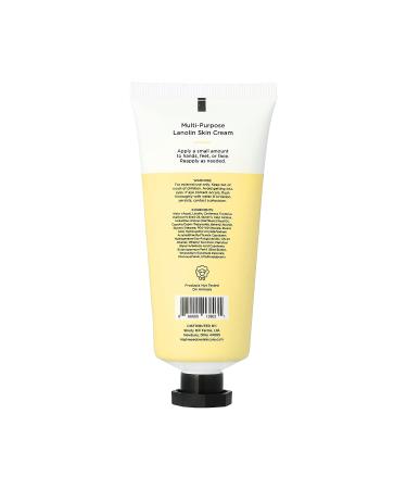 High Meadow All-Natural Lanolin Cream for Dry and Cracked Skin - Soothing Relief for Hands, Feet, & Elbows (Unscented) - Buy Online on GoSupps.com
