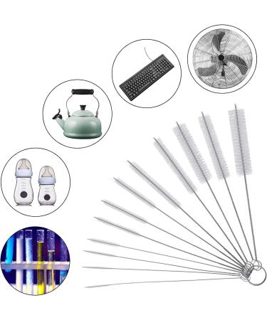 WIFUN 12 PCS Bottle Brushes & Straw Cleaner Brush Set - Reusable Cleaning Tools for Teapot, Bottles & Straws (White) - Buy Online on GoSupps.com
