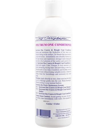 Chris Christensen Spectrum One Conditioner - Professional Deep Care for Coarse & Rough Coats - 473ml Size - Best Dog Care Conditioner - Buy Online on GoSupps.com