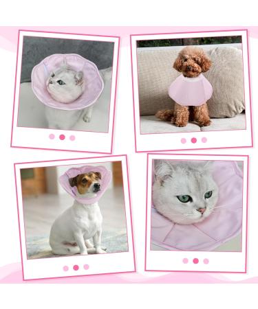 Shop Pumyporeity Adjustable Pet Neck Collar - Light Pink Elizabethan Collar for Cats & Dogs | Anti-Delicious Protective Neck Crasses (Size L) - Buy Online on GoSupps.com