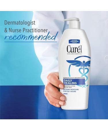 Curel Daily Healing Body Lotion for Dry Skin Hydrating Body Lotion with Advanced Ceramides Complex Dermatologist Recommended 13 Oz Pack of 3 - Buy Online on GoSupps.com