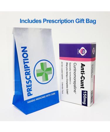 Prank Pill Tablet Box with Mints - Funny Xmas Gift for Him - Ideal Present for Dad, Boyfriend, Uncle - 40th 50th 60th Birthday, Christmas, Valentines - Anti Cunt Design - Buy Online on GoSupps.com