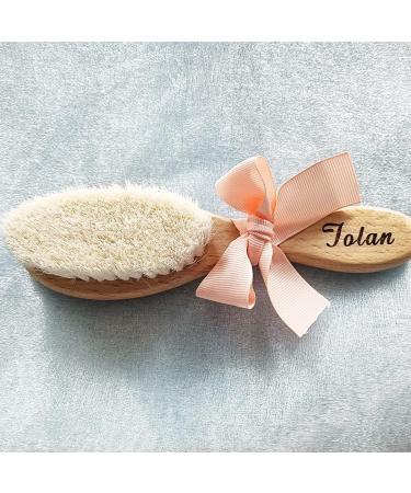 Personalized Baby Hair Brush Set | Engraved Infant Name | Soft Brush for Newborns | Ideal Gift for Baby Showers - Buy Online on GoSupps.com