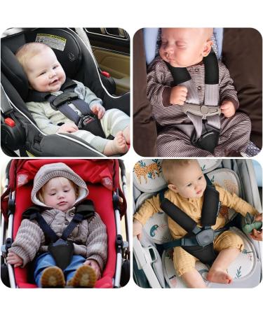 2Pcs AOMIG Baby Crotch Cover & Seat Belt Cushion Set | Universal Car Seat Protector for Pushchair & Stroller - Buy Online on GoSupps.com