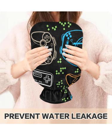 Hot Water Bottles with Cover - Joysticks Video Game Design for Pain Relief & Warmth | 2 Liter - Buy Online on GoSupps.com