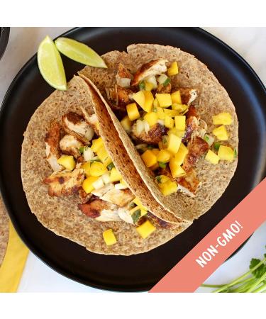 Angelic Bakehouse 7-Grain Sprouted Whole Grain Tortillas - Vegan, Kosher, Non-GMO (Pack of 3, 18 Wraps) - Buy Online on GoSupps.com