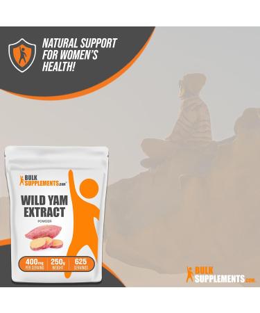 BULKSUPPLEMENTS.COM Wild Yam Extract Powder - 8.8 Oz. - Buy Online on GoSupps.com