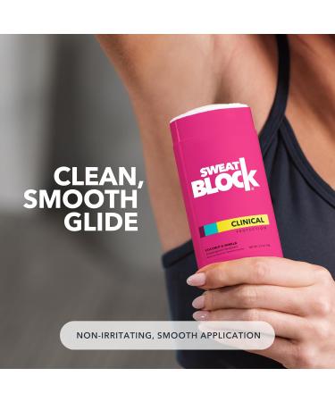 SweatBlock Deodorant for Women | Clinical Antiperspirant 48 Hour Sweat & Odor Protection Coconut & Vanilla Coconut & Vanilla 2.7 Ounce (Pack of 1) - Buy Online on GoSupps.com