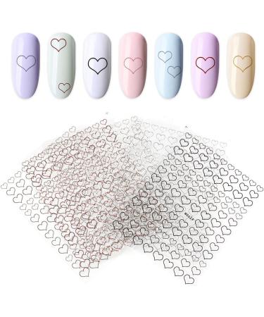 1 PC 2021 Simple Nails Accessories Gold Summer Diy Slider Nail Sticker 3D Love Heart Design(red) - Buy Online on GoSupps.com