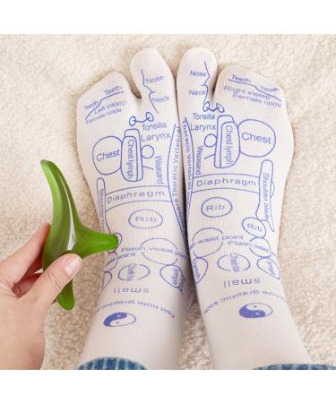 Buy MineUp Reflex Zone Massage Socks - Acupressure Foot Socks for Reflexology (Size 35-39) - Cotton Pressure Point Relief - International Shipping Available - Buy Online on GoSupps.com