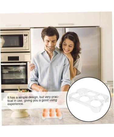 Yardenfun Egg Storage Box Plastic Organizer Bins Drawer Fridge 6 Eggs Tray Egg Tray Container Box Refrigerator Assorted Color 14.8x9.7x2cm - Buy Online on GoSupps.com