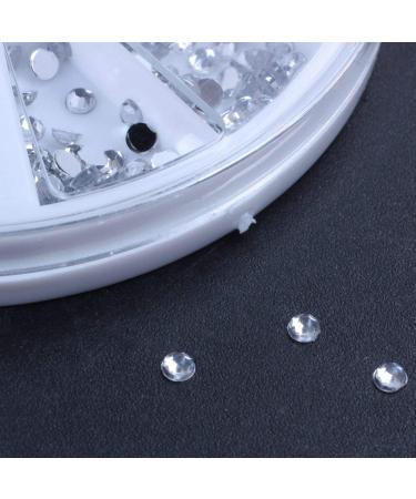Jalzdieod 3000 Pcs Crystal Glitter Rhinestone Nail Art Tips Decoration 2mm+Wheel Beauty - Buy Online on GoSupps.com