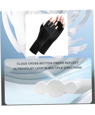 AOpghY 1 Pair Uv Glove for Gel Manicures Uv Protection Gloves UPF50+ Uv Nail Gloves Fingerless Manicure Gloves Uv Protection Black Uv Gloves for Gel Manicures - Buy Online on GoSupps.com