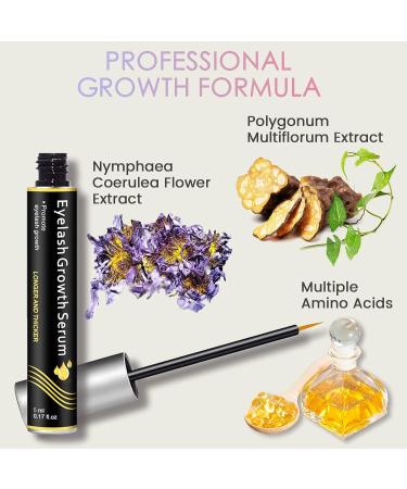 Premium Eyelash Growth Serum - 5ml | Enhances, Thickens, and Lengthens Lashes | Cruelty-Free - Buy Online on GoSupps.com